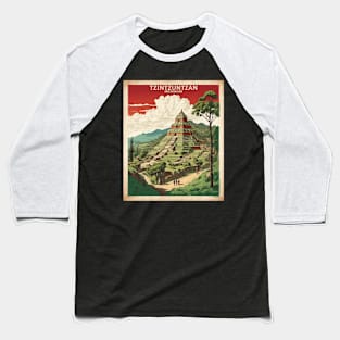 Tzintzuntzan Michoacan Mexico Vintage Tourism Travel Baseball T-Shirt